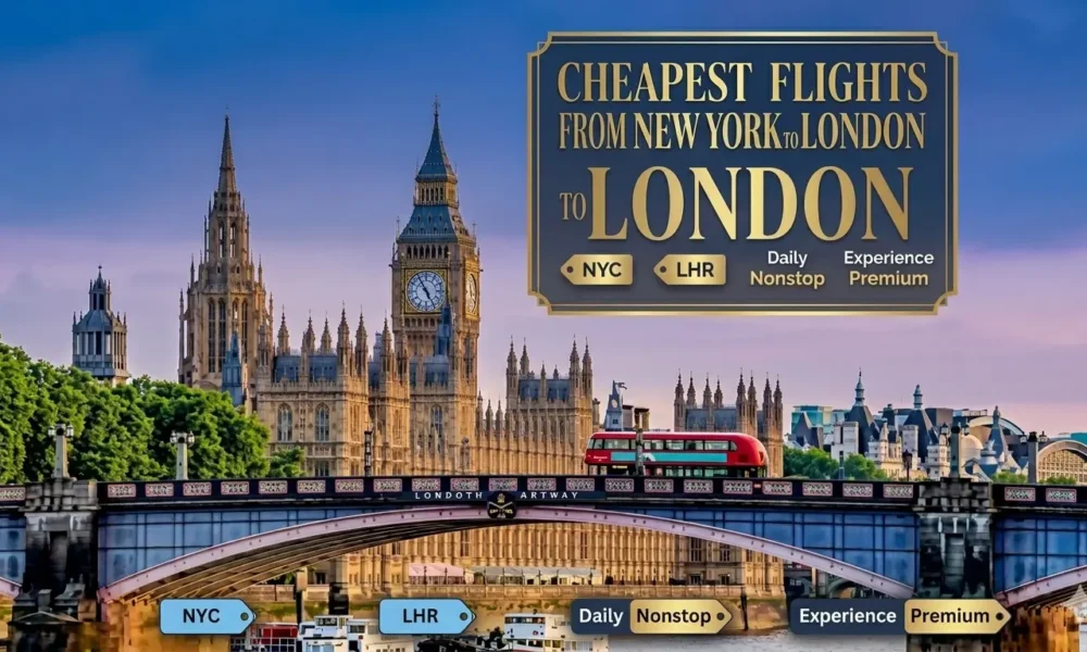 Cheapest flights from New York to London deals