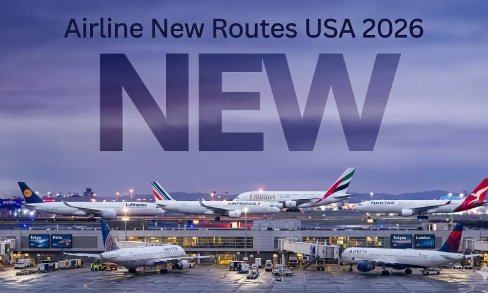 airline new routes USA 2026