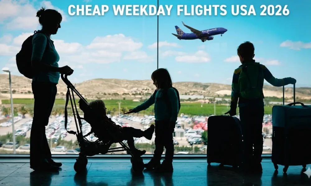 cheap weekday flights USA 2026