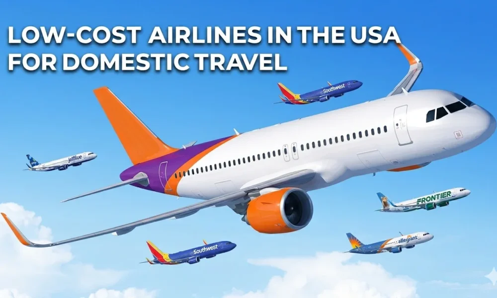 Low-cost airlines in the USA for domestic travel