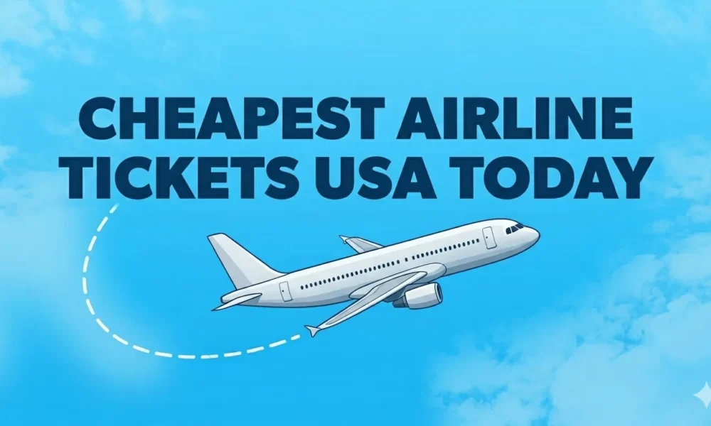Cheapest airline tickets USA today